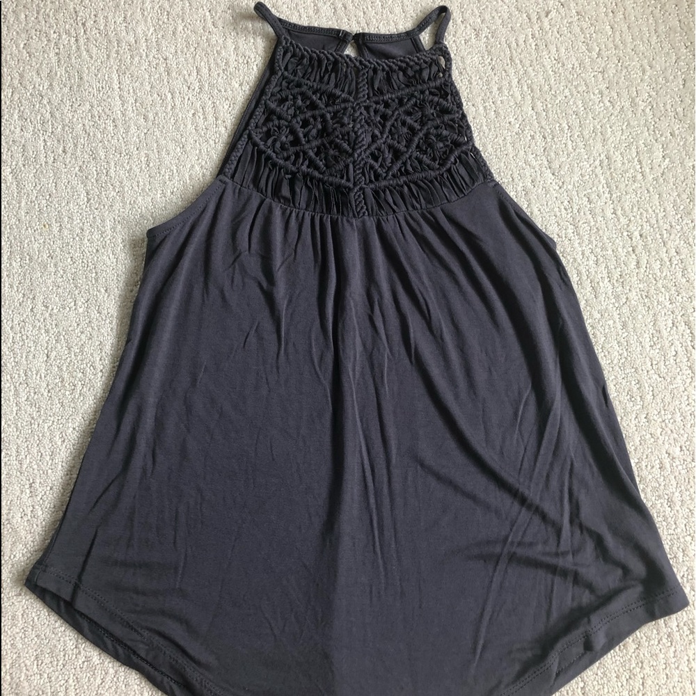 american eagle crocheted tank top
